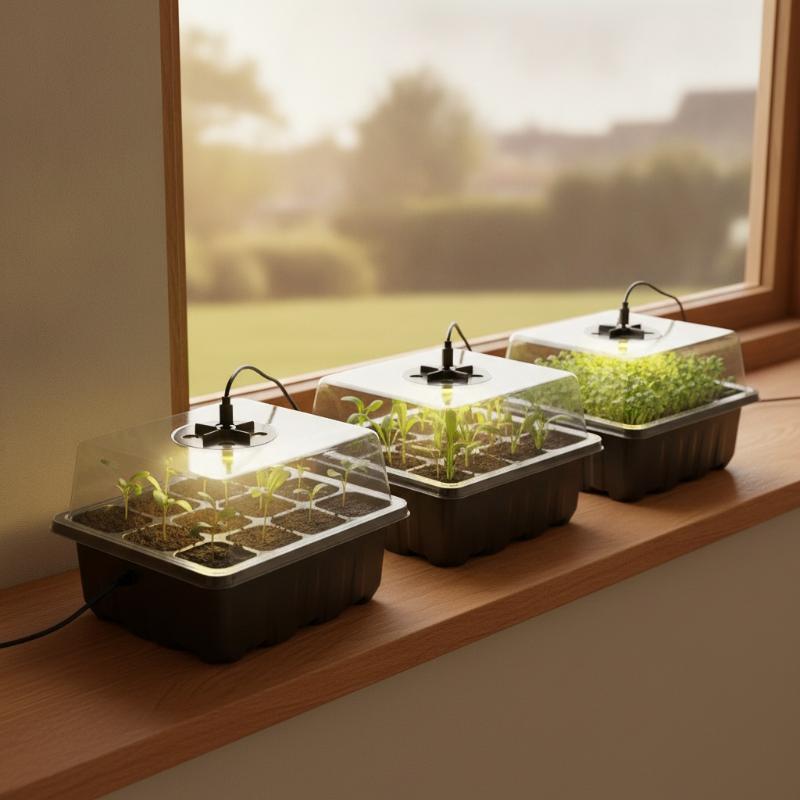 Seed Starter Tray - 6/12-Cell Home Seed Starter Tray With