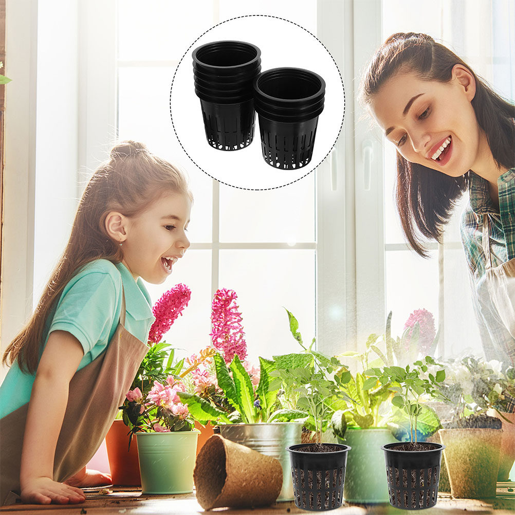 Plant Pot - 15Pcs Hydroponic Plant Basket 4 Inch