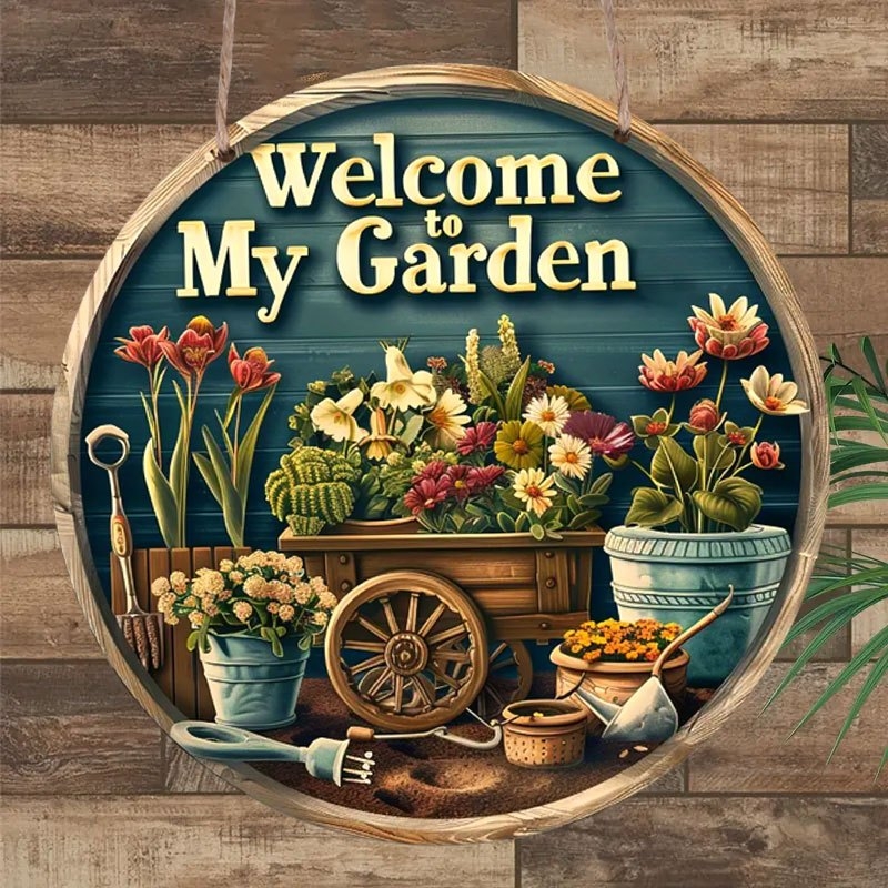 Indoor Herb Garden - 1 Piece 2D Welcome to My