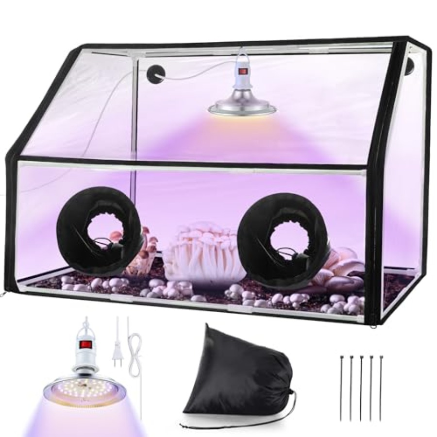 Mushroom Grow Tent and LED Gro - огляд і ціна Grow Light Led