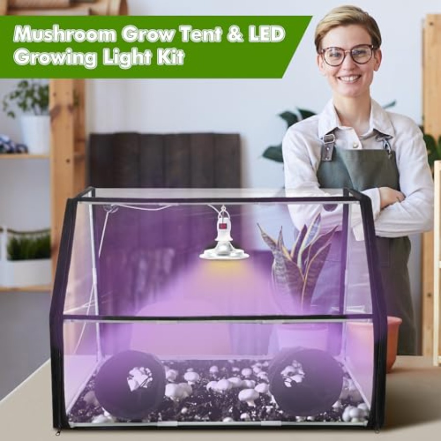 Mushroom Grow Tent and LED Gro - огляд і ціна Grow Light Led