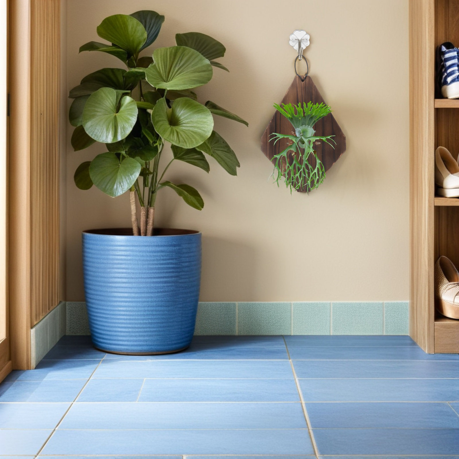2Pcs Rustic Carbonized Wood Fe - огляд і ціна Vertical Planter
